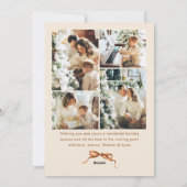 フェスティバルクリスマスボホベージュリボン5写真 シーズンカード (裏面)