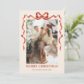 フェスティバルクリスマスボホレッドボウリボン2写真 シーズンカード (スタンド正面)