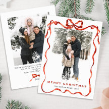 フェスティバルクリスマスボホレッドボウリボン2写真