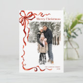 フェスティバルクリスマスボホレッドボウリボン2写真 シーズンカード (スタンド正面)