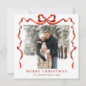 フェスティバルクリスマスボホレッドボウリボン2写真 シーズンカード (正面)