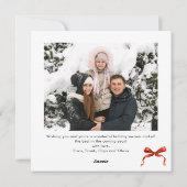 フェスティバルクリスマスボホレッドボウリボン2写真 シーズンカード (裏面)