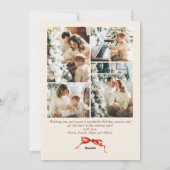 フェスティバルクリスマスボホレッドボウリボン5写真 シーズンカード (裏面)