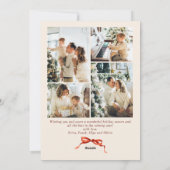 フェスティバルクリスマスボホレッドボウリボン5写真 シーズンカード (裏面)