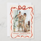 フェスティバルクリスマスボホレッドボウリボン5写真 シーズンカード (正面)