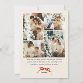 フェスティバルクリスマスボホレッドボウリボン5写真 シーズンカード (裏面)