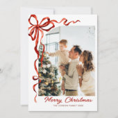 フェスティバルクリスマスボホレッドボウリボン5写真 シーズンカード (正面)