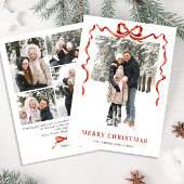 フェスティバルクリスマスボホレッドボウリボン5写真 シーズンカード