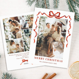 フェスティバルクリスマスボホレッドボウリボン5写真 シーズンカード