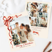 フェスティバルクリスマスボホレッドボウリボン5写真 シーズンカード