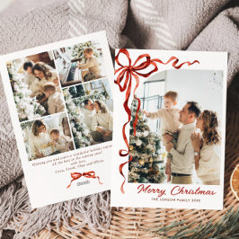 フェスティバルクリスマスボホレッドボウリボン5写真 シーズンカード