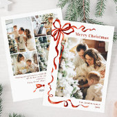 フェスティバルクリスマスボホレッドボウリボン5写真 シーズンカード