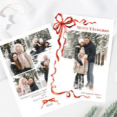 フェスティバルクリスマスボホレッドボウリボン5写真 シーズンカード