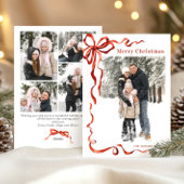 フェスティバルクリスマスボホレッドボウリボン5写真 シーズンカード