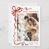 フェスティバルクリスマスボホレッドボウリボン5写真 シーズンカード (正面)