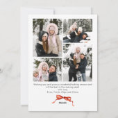 フェスティバルクリスマスボホレッドボウリボン5写真 シーズンカード (裏面)