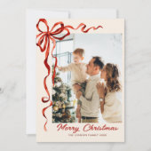 フェスティバルクリスマスボホレッドボウリボン5写真 シーズンカード (正面)