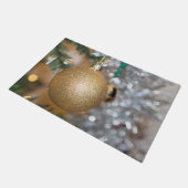 フェスティバルクリスマスボーブル ドアマット (アングル)