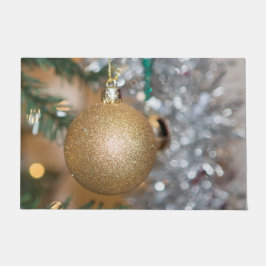 フェスティバルクリスマスボーブル ドアマット