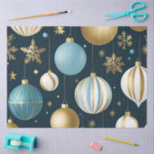 フェスティバルクリスマスボールティッシュペーパー 薄葉紙 (クラフト)