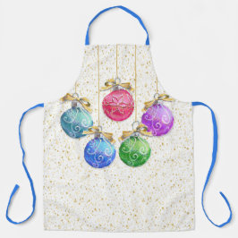 フェスティバルクリスマスボール&紙吹雪 エプロン