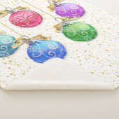 フェスティバルクリスマスボール&紙吹雪 シェルパブランケット (3/4)