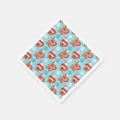 フェスティバルクリスマスマグオブココア スタンダードカクテルナプキン (角)