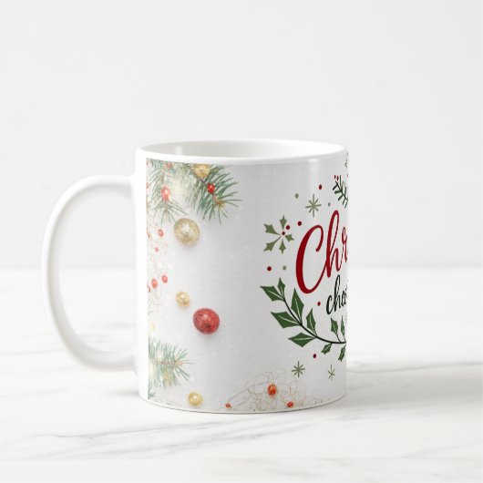 フェスティバルクリスマスマグズフォーホリデージョイ コーヒーマグカップ (左)