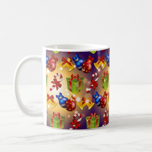 フェスティバルクリスマスマグ コーヒーマグカップ (左)