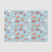 フェスティバルクリスマスマンガキツネ雪だるまカーペンギン 薄葉紙 (正面)