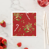 フェスティバルクリスマスミスタントーホリデイグリーンリー スタンダードカクテルナプキン (インサイチュ)