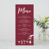 フェスティバルクリスマスミッドセンチュリーモダンカクテルメニュー プログラム (スタンド正面)