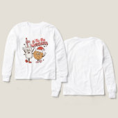 フェスティバルクリスマスミルククッキーのワードアートユニセックスキッド (デザイン 正面＆背面)