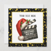 フェスティバルクリスマスムービーナイトパーティー 招待状 (正面)