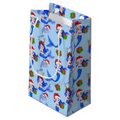 フェスティバルクリスマスメルメイドイルカ スモールペーパーバッグ (裏面アングル)