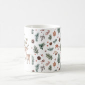 フェスティバルクリスマスモノグラム コーヒーマグカップ (中央)