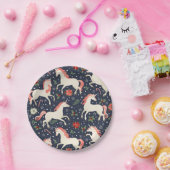 フェスティバルクリスマスユニコーンズデザイン ペーパープレート (パーティー)