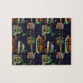 フェスティバルクリスマスライトアップタウンハウスツリー ジグソーパズル (横)