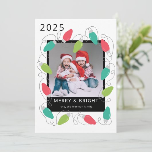 フェスティバルクリスマスライトフォトカード シーズンカード (スタンド正面)