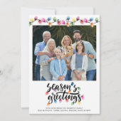 フェスティバルクリスマスライト季節のごあいさつ写真 シーズンカード (正面)