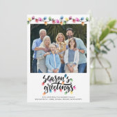 フェスティバルクリスマスライト季節のごあいさつ写真 シーズンカード (スタンド正面)