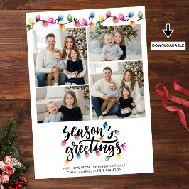 フェスティバルクリスマスライト季節のごあいさつ4写真 シーズンカード