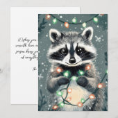 フェスティバルクリスマスラクオングリーティングカード シーズンカード (正面/裏面)