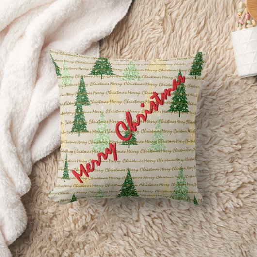 フェスティバルクリスマスラグジュアリークリスマスツリー クッション (ブランケット)