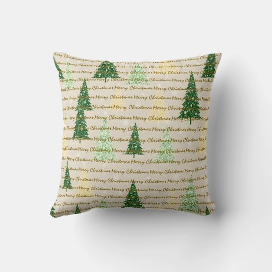 フェスティバルクリスマスラグジュアリークリスマスツリー クッション (裏面)