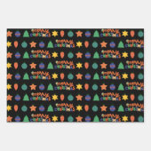 フェスティバルクリスマスラッピング紙 ラッピングペーパーシート (正面3)