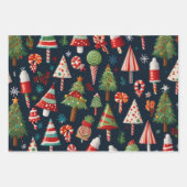 フェスティバルクリスマスラッピング紙 ラッピングペーパーシート (正面)