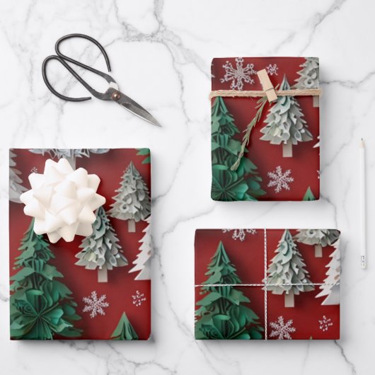 フェスティバルクリスマスラッピング紙 ラッピングペーパーシート (正面)