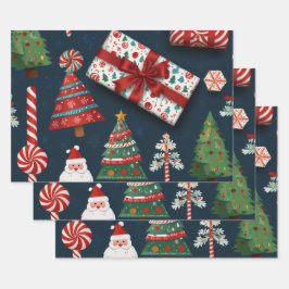 フェスティバルクリスマスラッピング紙 ラッピングペーパーシート