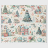 フェスティバルクリスマスラッピング紙 ラッピングペーパー (フラット)
